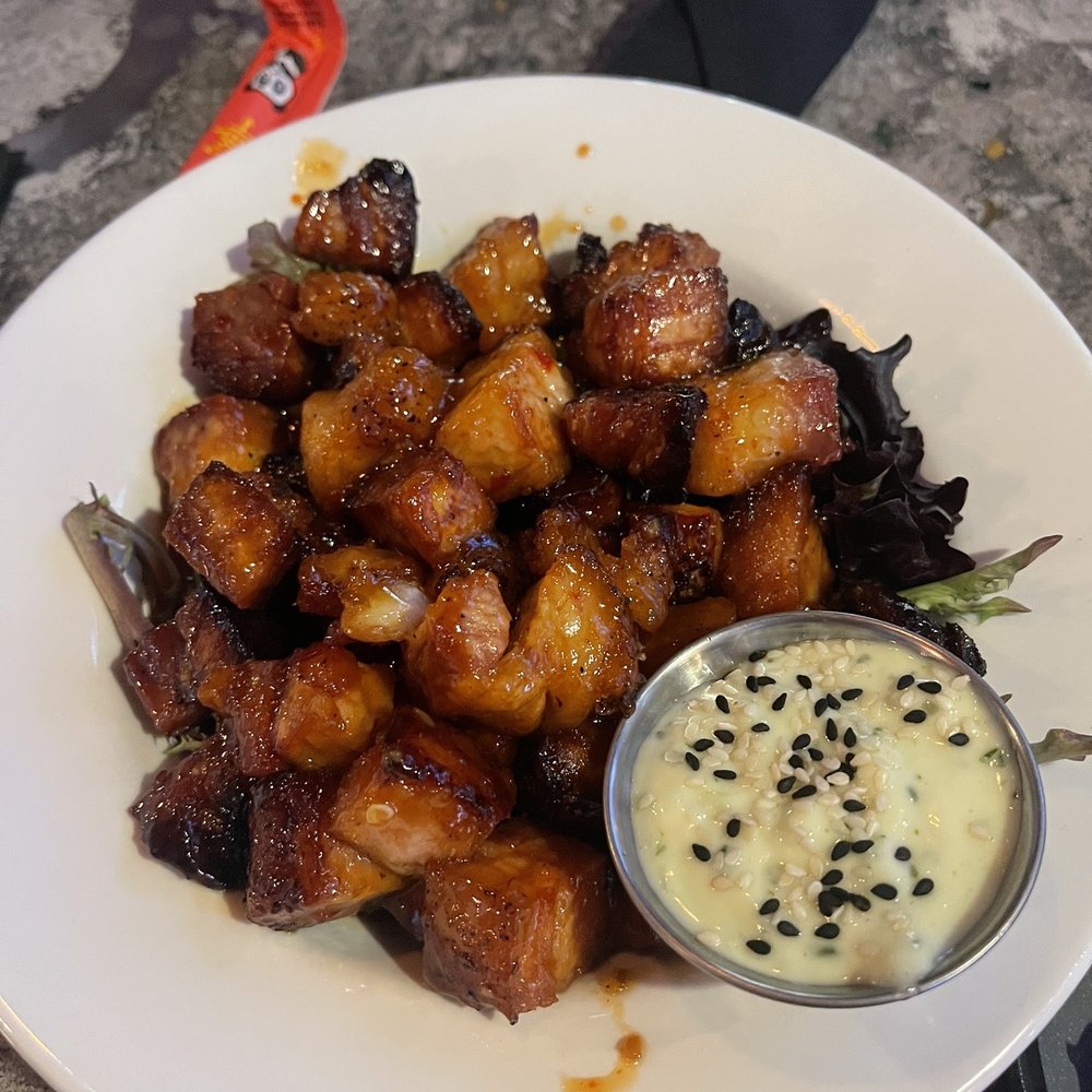 The Stubborn Mule - Sticky Pork Belly - New American Near Me - Orlando, Florida The Stubborn Mule - Sticky Pork Belly - New American Near Me - Orlando, Florida
