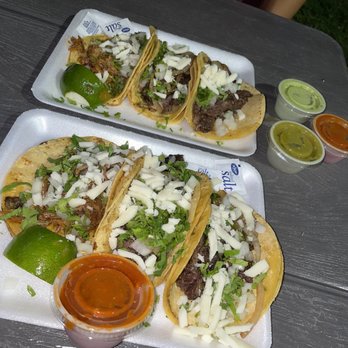 El Tako Nako - Cheek meat tacos (added cheese) - Mexican Near Me - Charlottesville, Virginia