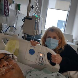 Community Hospital East - In my room after I woke up from bilateral knee replacement
