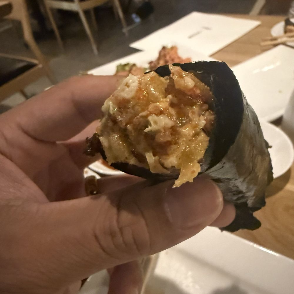 Onori Hand Roll Bar - Spicy soft shell crab hand roll - beautiful crunch and flavors! - Sushi Bars Near Me - Temecula, California Onori Hand Roll Bar - Spicy soft shell crab hand roll - beautiful crunch and flavors! - Sushi Bars Near Me - Temecula, California