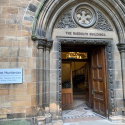 Hunterian Museum - Entrance and hours posted, Wednesday 17 July 2019.