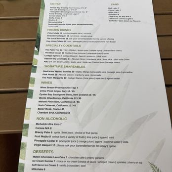 Palm Bar - Drink menu - Salad Near Me - Lakewood Ranch, Florida Palm Bar - Drink menu - Salad Near Me - Lakewood Ranch, Florida