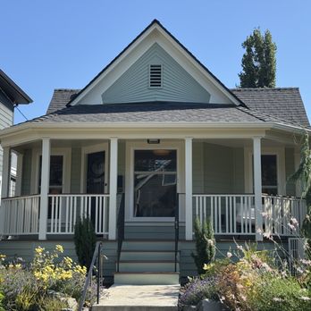 Custom Cabinet Painting - Front Porch all sprayed - Painters Near Me Custom Cabinet Painting - Front Porch all sprayed - Painters Near Me
