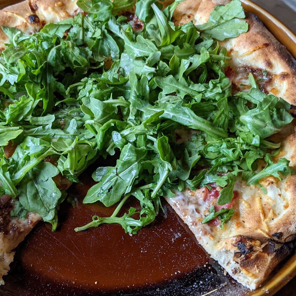 Tatanka Tavern - Virginia Pizza with figs and arugula - Pizza Near Me - Driggs, Idaho Tatanka Tavern - Virginia Pizza with figs and arugula - Pizza Near Me - Driggs, Idaho