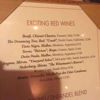 Eddie Merlot's - My all-time fave wine. It's a Dream(ing Tree) come true! - Steakhouses Near Me - Cincinnati, Ohio
