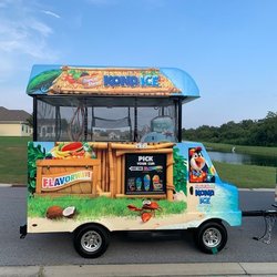 Kona Ice of South Walton County - Kiosk that can fit into smaller spaces than the truck while still serving just as many as the truck!