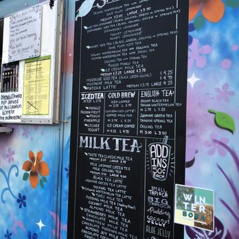 Taste Tea - Menu Board as of July 2, 2018 - Food Trucks Near Me - Waipahu, Hawaii