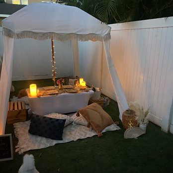 Oasis Picnics - The candles and ambience were great for the small evening dinner. - Event Planning & Services Near Me