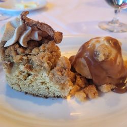 Reflections - Oakland Community College - Apple streusel cake and ice cream