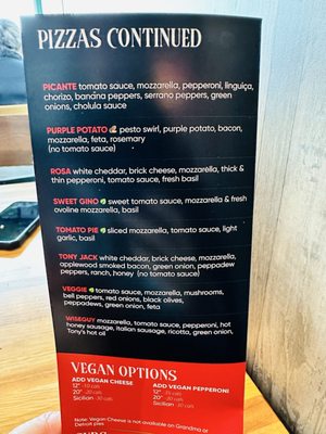 Menu photo 2 Slice House by Tony Gemignani Folsom, CA
