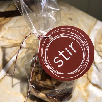 Stir - Complimentary orange zest pignoli cookies presented with our check - New American Near Me - Philadelphia, Pennsylvania