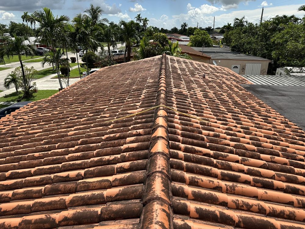 Slide of Miami Roof Cleaning Services