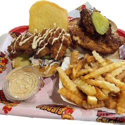 Birdies Hot Chicken - Combo #3 /1 Tender and 1 Slider with Fries