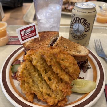 Manny's Cafeteria & Delicatessen - Reuben with potato latke - Delis Near Me - Chicago, Illinois Manny's Cafeteria & Delicatessen - Reuben with potato latke - Delis Near Me - Chicago, Illinois
