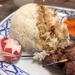 K&M Thai Noodle House - Bbq beef. Good flavor. Couple of pieces weee tough but overall it was good