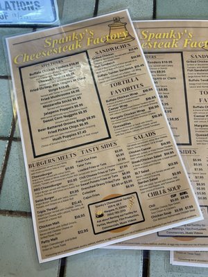 Menu photo 1 Spanky's Cheesesteak Factory Margate, FL