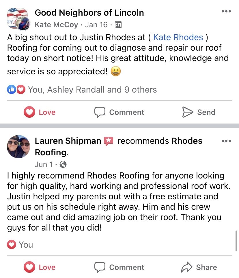 Slide of Rhodes Roofing