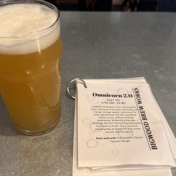 Bigwood Brew Works - Omnicorn 2.0. Fruity and smooth - Breweries Near Me - Sonora, California Bigwood Brew Works - Omnicorn 2.0. Fruity and smooth - Breweries Near Me - Sonora, California