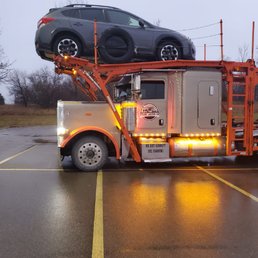It was a bit scary watching our car being driven on to the carrier, but all went so well.  Thank you again Ameri-Freight!
