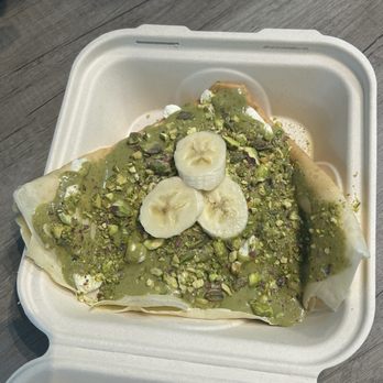 The Screaming Parrots Cafe - Pistachio Crepe - Desserts Near Me - Redmond, Washington