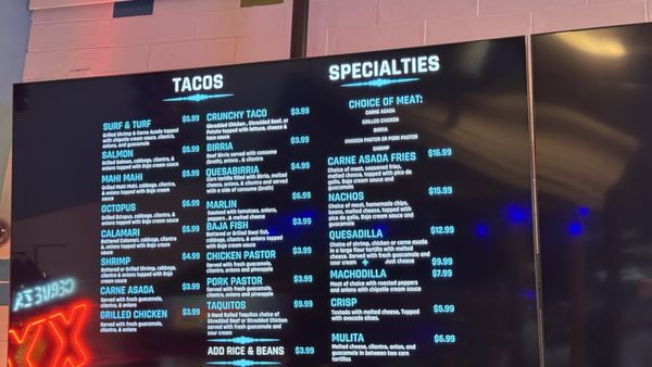 Menu photo 8 Bajas Catch Fresh Grill Temecula, CA