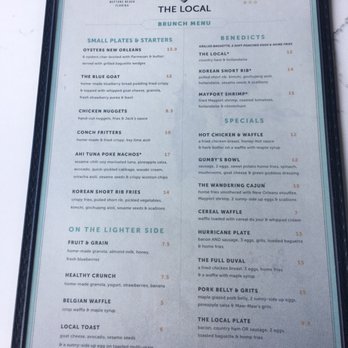 The Local - Brunch menu - Breakfast & Brunch Near Me - Neptune Beach, Florida The Local - Brunch menu - Breakfast & Brunch Near Me - Neptune Beach, Florida