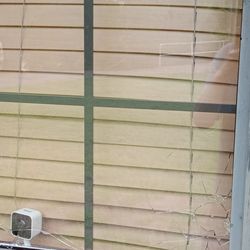 Soldier Creek Nature Trail - Broken window.