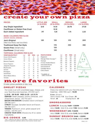 Menu photo 2 Happy Joe’s Aledo, IL