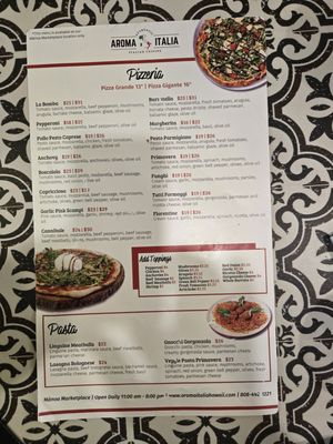 Menu photo 1 Aroma Italia Honolulu, HI Menu photo 1 Aroma Italia Honolulu, HI