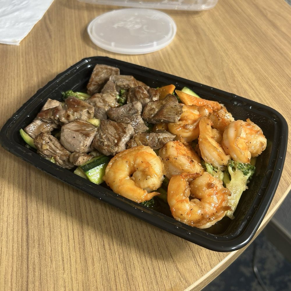 Steak and shrimp hibachi