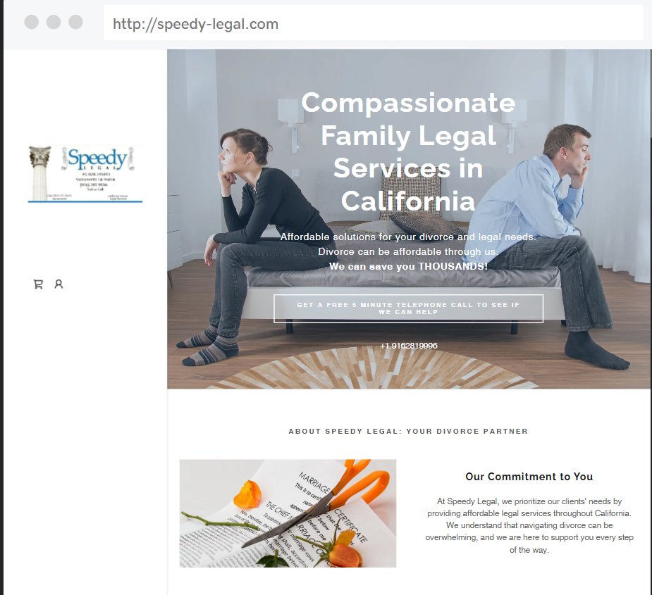 Speedy Legal - divorce attorney in Sacramento, CA