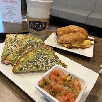 The Daily Cafe & Bakery - Avocado toast & bacon, egg, and cheese sandwich - Breakfast & Brunch Near Me - Brook Park, Ohio The Daily Cafe & Bakery - Avocado toast & bacon, egg, and cheese sandwich - Breakfast & Brunch Near Me - Brook Park, Ohio