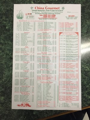 Menu photo 2 China Gourmet Chattanooga, TN Menu photo 2 China Gourmet Chattanooga, TN