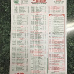 China Gourmet - Menu