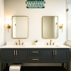 Evergreen flooring and remodeling - Modern Bathroom remodeling project - Evergreen Flooring and Remodeling LLC