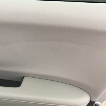 A Precision Tint - stain on passenger door from window tint application. - Home Window Tinting Near Me - Albuquerque, New Mexico