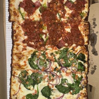 Fuji & Vi's - Greek (4 Square Cheese)Santiglia (4 Square Cheese) - Pizza Near Me - Pasadena, California Fuji & Vi's - Greek (4 Square Cheese)Santiglia (4 Square Cheese) - Pizza Near Me - Pasadena, California