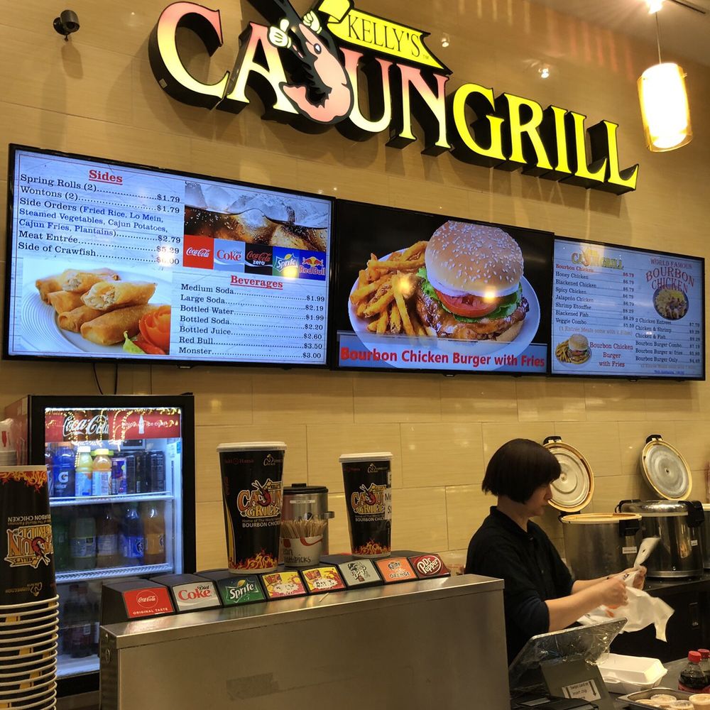 a woman ordering food