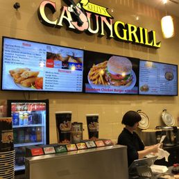 a woman ordering food a woman ordering food