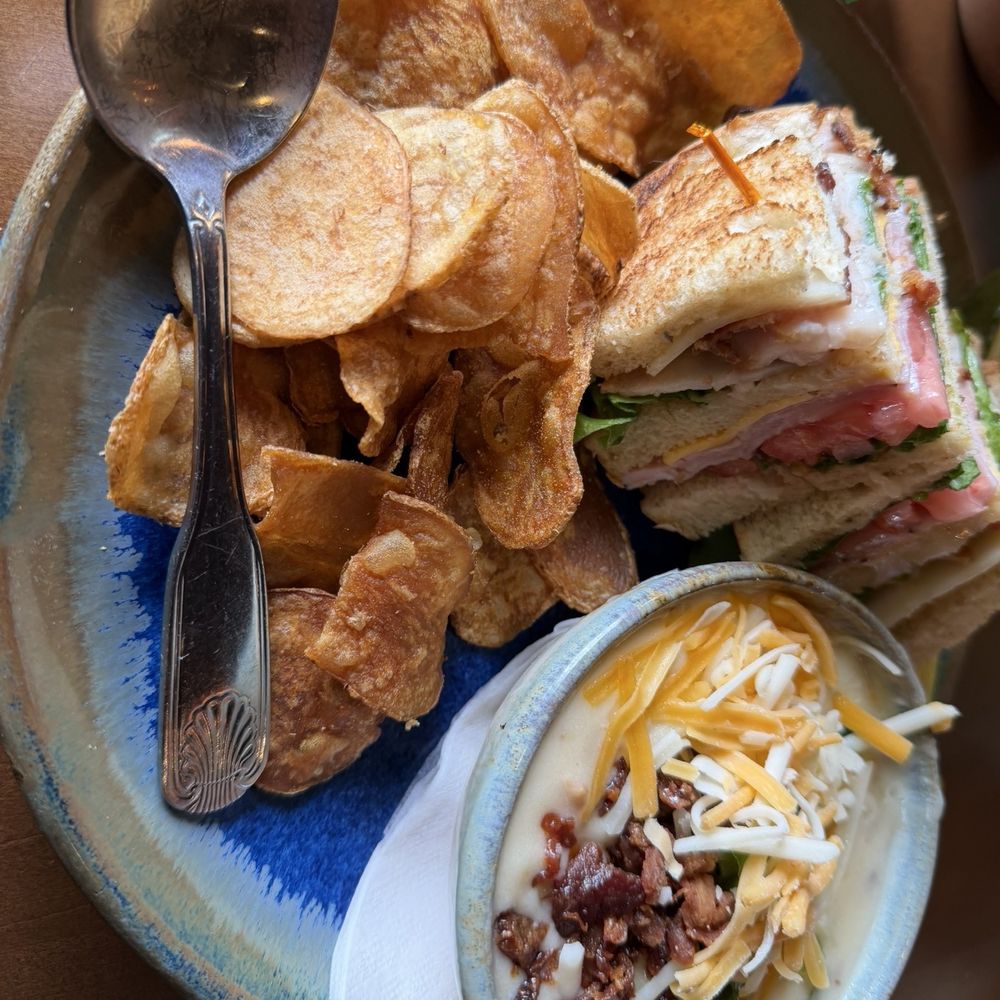Old Mill Pottery House Cafe - Club Sandwich - American Near Me - Pigeon Forge, Tennessee Old Mill Pottery House Cafe - Club Sandwich - American Near Me - Pigeon Forge, Tennessee