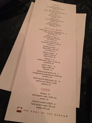Menu photo 8 The Roof at The Durham Durham, NC Menu photo 8 The Roof at The Durham Durham, NC