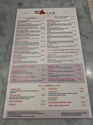 Menu photo 3 Bocca Osteria Cooperstown, NY Menu photo 3 Bocca Osteria Cooperstown, NY