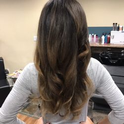 Hair by Brittany Elizabeth - Balayage glaze olaplex and hair cut with custom blow dry
