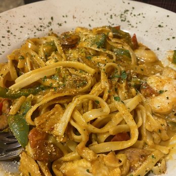 Wicho's House - Cajun Pasta with shrimp, chicken and sausage. Spicy. - Breakfast & Brunch Near Me - Grapevine, Texas Wicho's House - Cajun Pasta with shrimp, chicken and sausage. Spicy. - Breakfast & Brunch Near Me - Grapevine, Texas