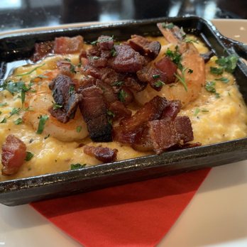 Fire Works Pizza - Shrimp & Grits with Bacon - Pizza Near Me - Arlington, Virginia Fire Works Pizza - Shrimp & Grits with Bacon - Pizza Near Me - Arlington, Virginia