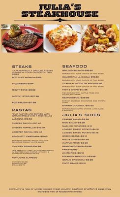 Menu photo 3 Julia’s Steakhouse and Buffet Laurel, MS Menu photo 3 Julia’s Steakhouse and Buffet Laurel, MS