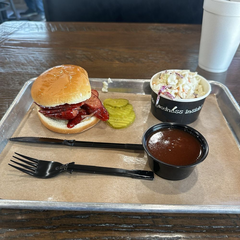Soulmans - Grapevine Hwy BBQ - Dynamite special spicy sausage sandwich! - Barbeque Near Me - Hurst, Texas