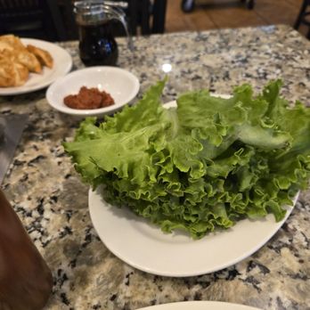 Ilsong Garden - Lettuce and side sauce - Korean Near Me - San Antonio, Texas Ilsong Garden - Lettuce and side sauce - Korean Near Me - San Antonio, Texas