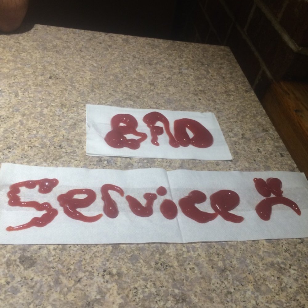 The Dog Stop - my daughter expressing her feelings at the restaurant - Fast Food Near Me - Chicago, Illinois
