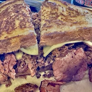 Station 8 BBQ - 1/2 pound pastrami on rye - Barbeque Near Me - Wichita, Kansas